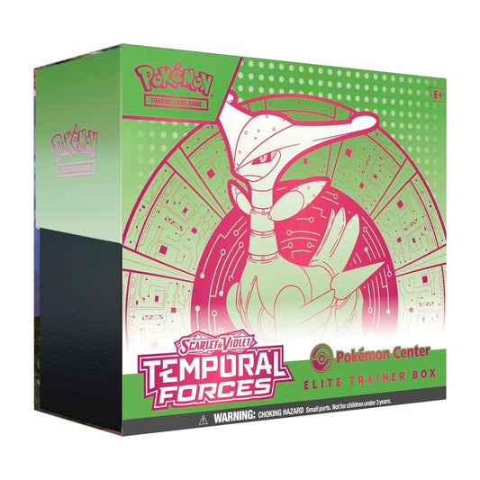 Pokemon TCG Scarlet & Violet: Temporal Forces - Elite Trainer Box Iron Leaves En Ingles